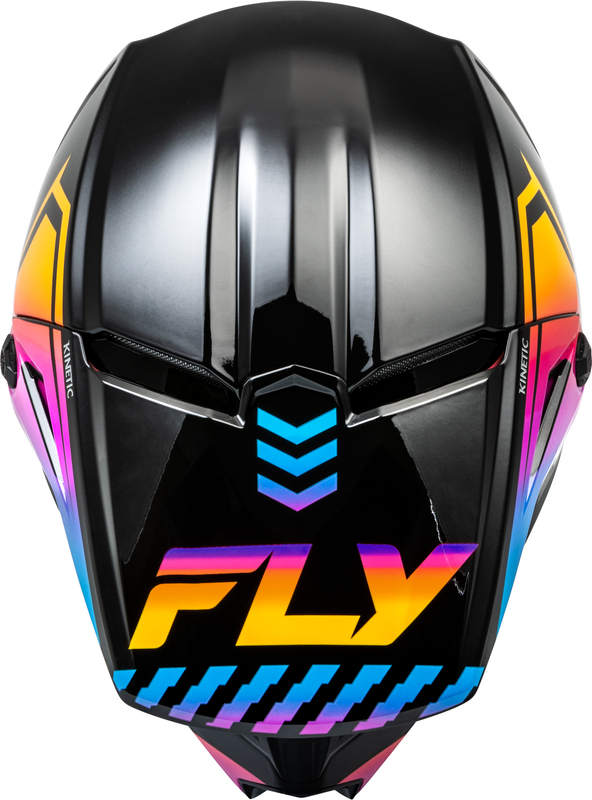 Детска крос каска FLY RACING Kinetic Menace - Black/SunriseДетска крос каска FLY RACING Kinetic Menace - Black/Sunrise - Image 3