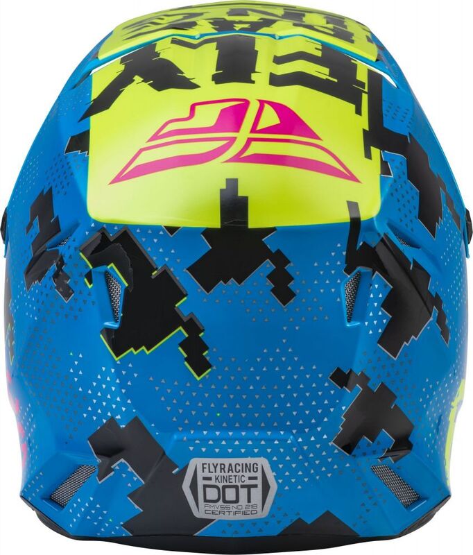 Детска крос каска FLY RACING Kinetic Scan- Blue/Hi-Vis-PinkДетска крос каска FLY RACING Kinetic Scan- Blue/Hi-Vis-Pink - Image 2