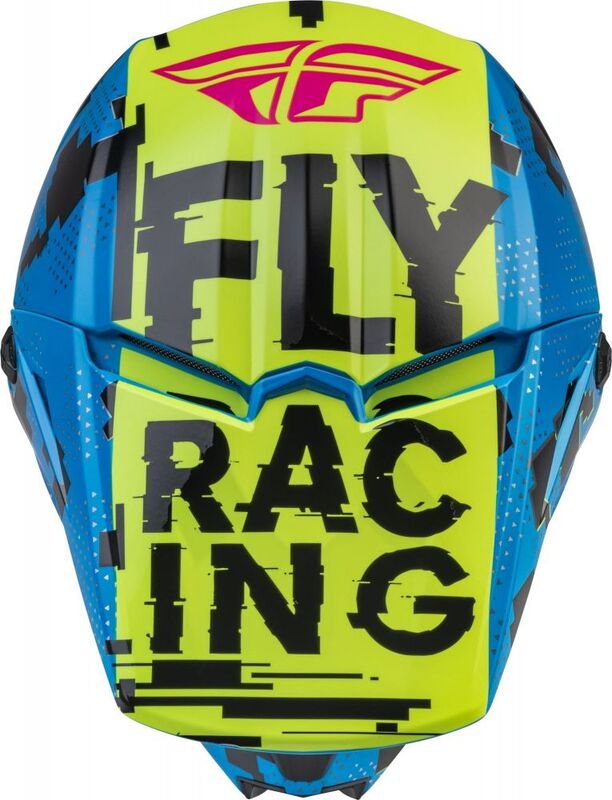 Детска крос каска FLY RACING Kinetic Scan- Blue/Hi-Vis-PinkДетска крос каска FLY RACING Kinetic Scan- Blue/Hi-Vis-Pink - Image 3