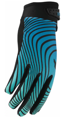 Mотокрос ръкавици THOR LAUNCHMODE IDENTITY TEAL/BLACKMотокрос ръкавици THOR LAUNCHMODE IDENTITY TEAL/BLACK - Image 2