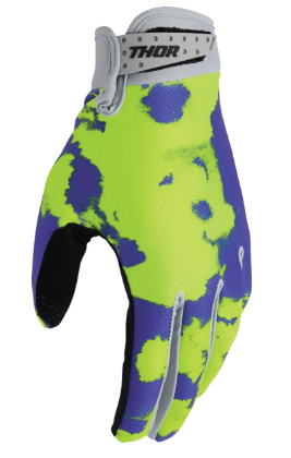Mотокрос ръкавици THOR LAUNCHMODE BLEACH GRAY/ACIDMотокрос ръкавици THOR LAUNCHMODE BLEACH GRAY/ACID - Image 2