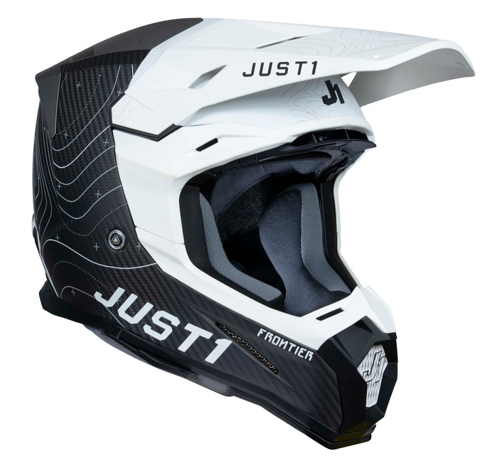 Mотокрос каска Just1 J-22 C Frontier Black/White/Carbon MattMотокрос каска Just1 J-22 C Frontier Black/White/Carbon Matt