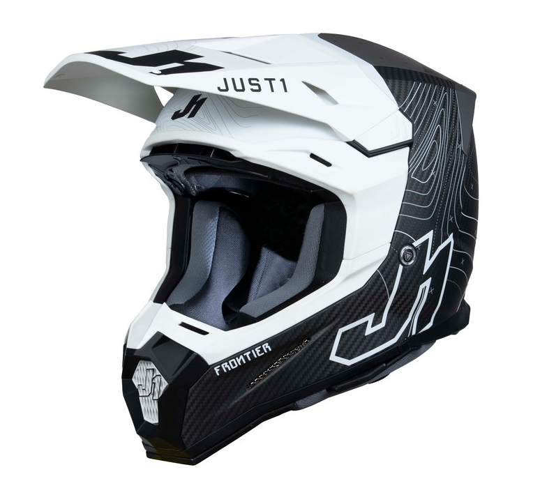 Mотокрос каска Just1 J-22 C Frontier Black/White/Carbon MattMотокрос каска Just1 J-22 C Frontier Black/White/Carbon Matt - Image 2
