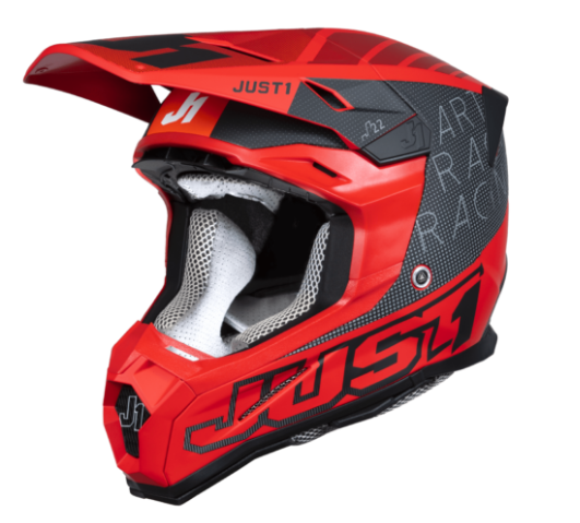 Mотокрос каска Just1 J-22 F Dynamo Black/RedMотокрос каска Just1 J-22 F Dynamo Black/Red - Image 5