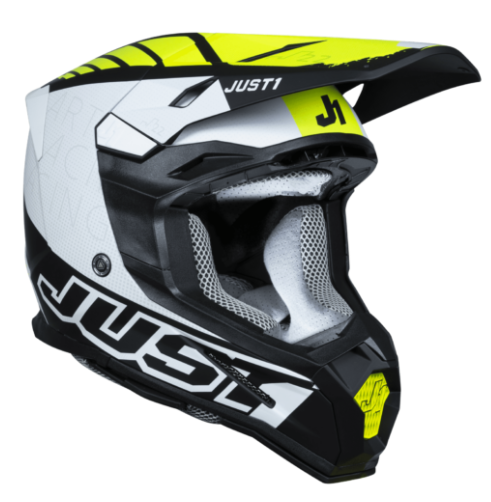 Mотокрос каска Just1 J-22 F Dynamo Fluo Yellow/White/BlackMотокрос каска Just1 J-22 F Dynamo Fluo Yellow/White/Black - Image 5