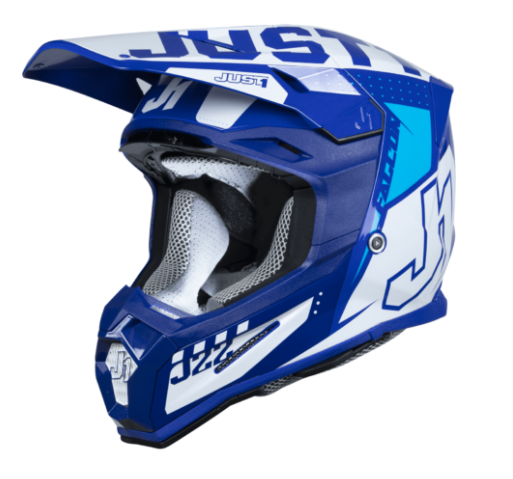 Mотокрос каска Just1 J-22 F Falcon White/BlueMотокрос каска Just1 J-22 F Falcon White/Blue