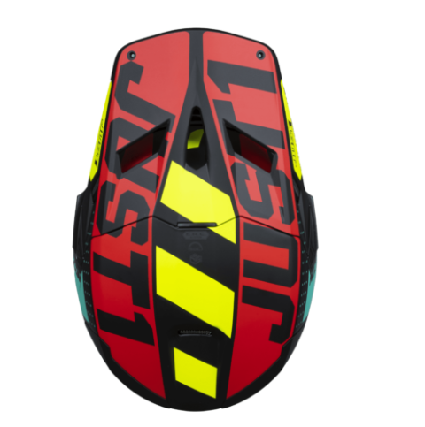 Mотокрос каска Just1 J-22 F Falcon Fluo Red/Yellow/BlackMотокрос каска Just1 J-22 F Falcon Fluo Red/Yellow/Black - Image 4