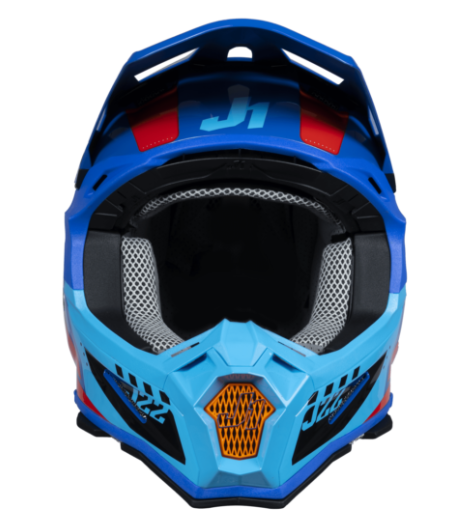 Mотокрос каска Just1 J-22 F Falcon Orange/BlueMотокрос каска Just1 J-22 F Falcon Orange/Blue - Image 4