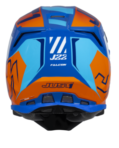Mотокрос каска Just1 J-22 F Falcon Orange/BlueMотокрос каска Just1 J-22 F Falcon Orange/Blue - Image 3