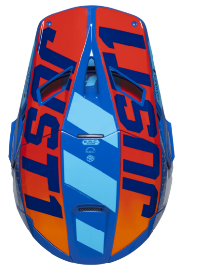 Mотокрос каска Just1 J-22 F Falcon Orange/BlueMотокрос каска Just1 J-22 F Falcon Orange/Blue - Image 2