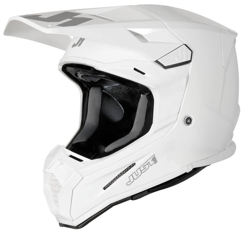 Mотокрос каска Just1 J-22 F Solid White GlossMотокрос каска Just1 J-22 F Solid White Gloss