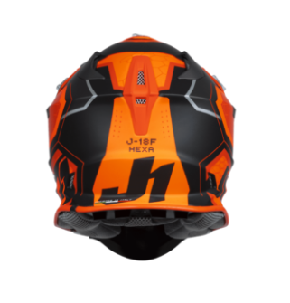 Mотокрос каска Just1 J-18 F Hexa Orange/Titanium/BlackMотокрос каска Just1 J-18 F Hexa Orange/Titanium/Black - Image 3