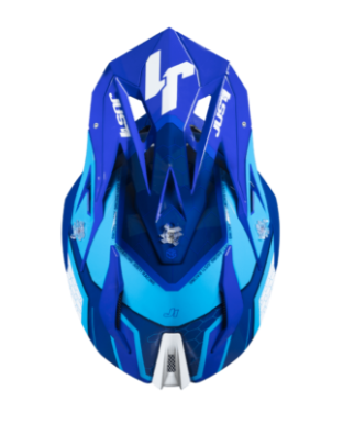 Mотокрос каска Just1 J-18 F Hexa White/BlueMотокрос каска Just1 J-18 F Hexa White/Blue - Image 4