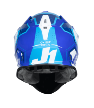 Mотокрос каска Just1 J-18 F Hexa White/BlueMотокрос каска Just1 J-18 F Hexa White/Blue - Image 2