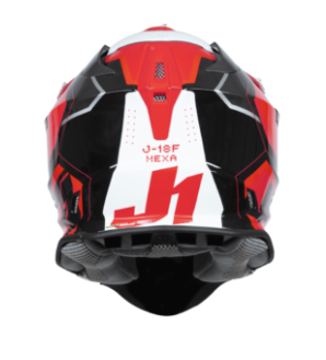 Mотокрос каска Just1 J-18 F Hexa White/Fluo Red/BlackMотокрос каска Just1 J-18 F Hexa White/Fluo Red/Black - Image 3
