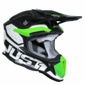 Mотокрос каска Just1 J-18 F Hexa Green Fluo/White/TitaniumMотокрос каска Just1 J-18 F Hexa Green Fluo/White/Titanium