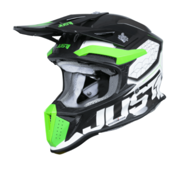 Mотокрос каска Just1 J-18 F Hexa Green Fluo/White/TitaniumMотокрос каска Just1 J-18 F Hexa Green Fluo/White/Titanium - Image 5