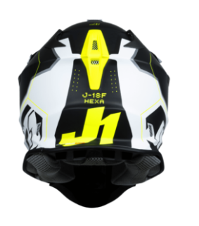 Mотокрос каска Just1 J-18 F Hexa Fluo Yellow/Black/WhiteMотокрос каска Just1 J-18 F Hexa Fluo Yellow/Black/White - Image 3