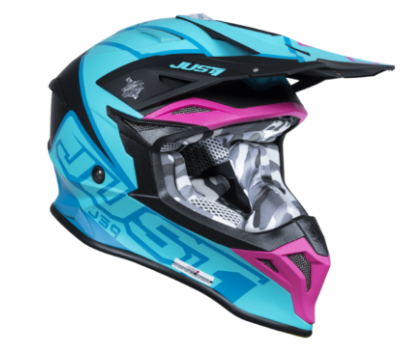 Mотокрос каска Just1 J-39 Thruster Petrol Blue/Fuxia BlackMотокрос каска Just1 J-39 Thruster Petrol Blue/Fuxia Black