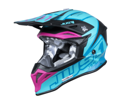 Mотокрос каска Just1 J-39 Thruster Petrol Blue/Fuxia BlackMотокрос каска Just1 J-39 Thruster Petrol Blue/Fuxia Black - Image 5