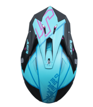 Mотокрос каска Just1 J-39 Thruster Petrol Blue/Fuxia BlackMотокрос каска Just1 J-39 Thruster Petrol Blue/Fuxia Black - Image 2