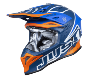 Mотокрос каска Just1 J-39 Thruster White/Fluo Orange/BlueMотокрос каска Just1 J-39 Thruster White/Fluo Orange/Blue - Image 5