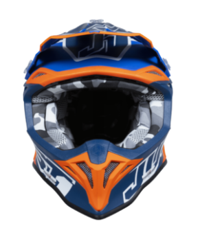 Mотокрос каска Just1 J-39 Thruster White/Fluo Orange/BlueMотокрос каска Just1 J-39 Thruster White/Fluo Orange/Blue - Image 4