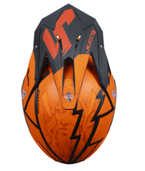 Mотокрос каска Just1 J-39 Poseidon Fluo Orange/Red/BlackMотокрос каска Just1 J-39 Poseidon Fluo Orange/Red/Black - Image 2