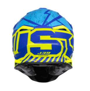 Mотокрос каска Just1 J-39 Poseidon Fluo Yellow/BlueMотокрос каска Just1 J-39 Poseidon Fluo Yellow/Blue - Image 3