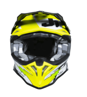 Mотокрос каска Just1 J-39 Poseidon Fluo Yellow/Black/WhiteMотокрос каска Just1 J-39 Poseidon Fluo Yellow/Black/White - Image 3