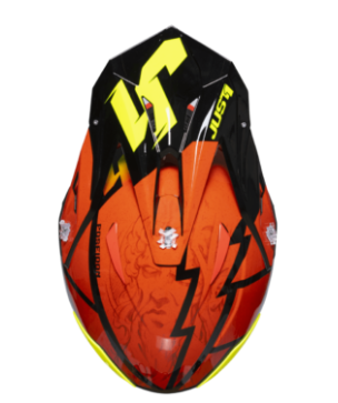 Mотокрос каска Just1 J-39 Poseidon Fluo Yellow/Red BlackMотокрос каска Just1 J-39 Poseidon Fluo Yellow/Red Black - Image 2