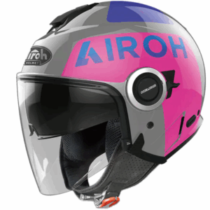 Kаска за скутер AIROH HELIOS UP PINK/GREY GLOSSKаска за скутер AIROH HELIOS UP PINK/GREY GLOSS