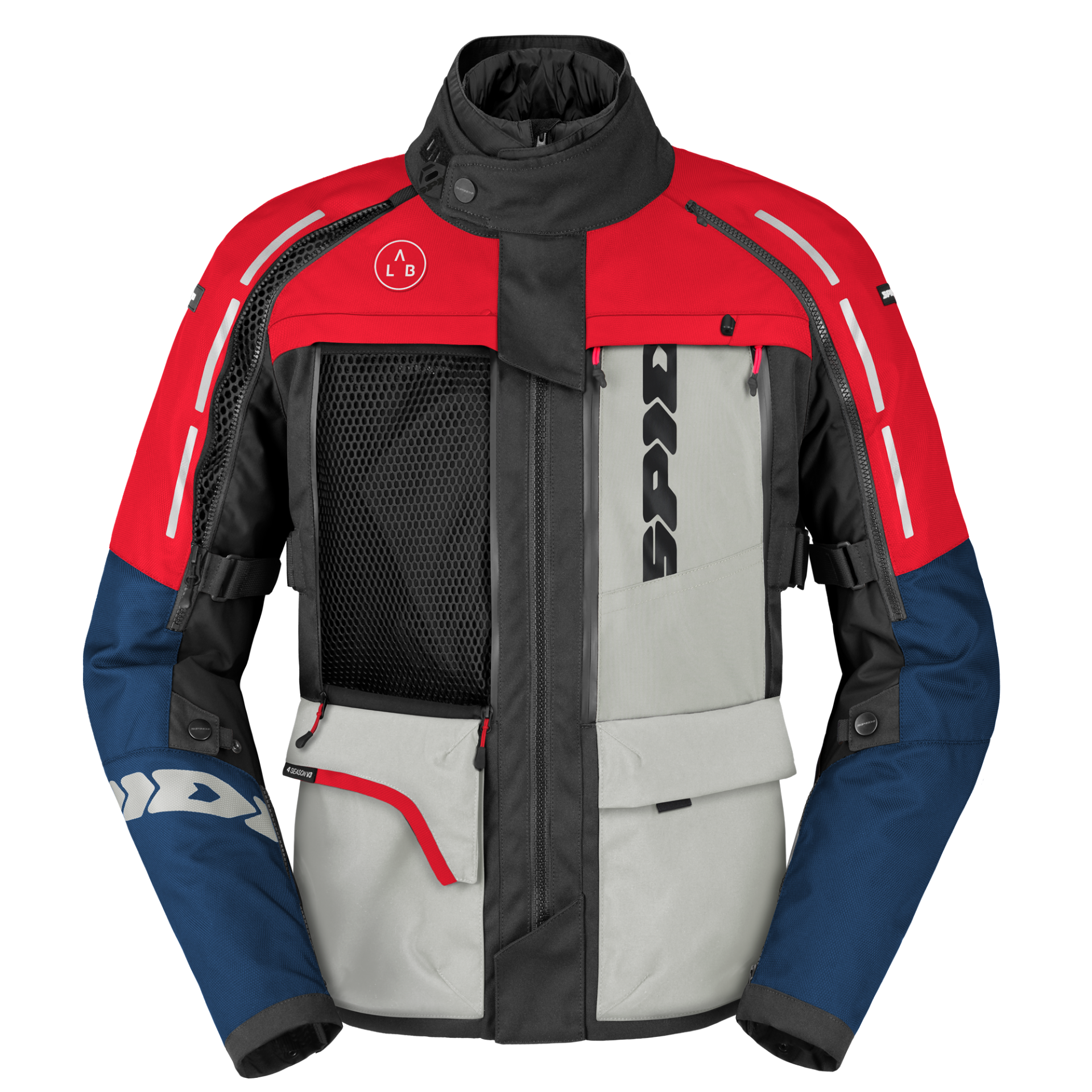 Mъжко текстилно мото яке SPIDI 4 SEASON V3 BLUE/ICE/REDMъжко текстилно мото яке SPIDI 4 SEASON V3 BLUE/ICE/RED - Image 3