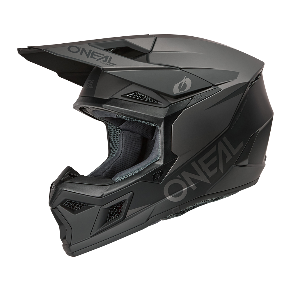 Мотокрос каска O'NEAL 3SERIES SOLID BLACK/GRAY V.26Мотокрос каска O'NEAL 3SERIES SOLID BLACK/GRAY V.26 - Image 2