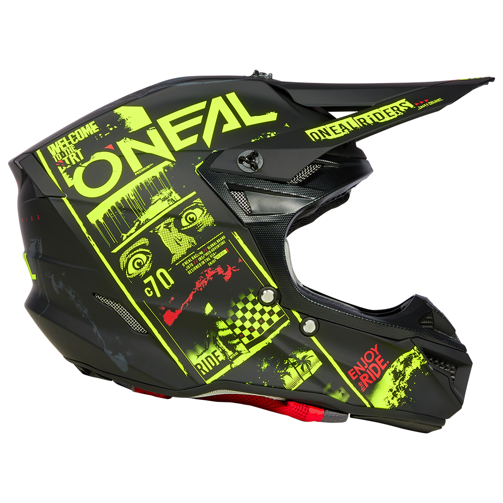 Мотокрос каска O'NEAL 5SERIES POLYACRYLITE ATTACK V.23 BLACK/NEON YELLOWМотокрос каска O'NEAL 5SERIES POLYACRYLITE ATTACK V.23 BLACK/NEON YELLOW - Image 5