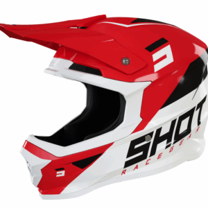 Мотокрос каска SHOT Furious Chase Red White GlossyМотокрос каска SHOT Furious Chase Red White Glossy