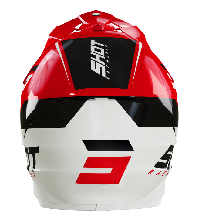 Мотокрос каска SHOT Furious Chase Red White GlossyМотокрос каска SHOT Furious Chase Red White Glossy - Image 2