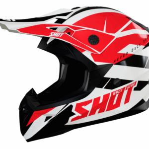 Мотокрос каска SHOT Pulse Revenge White Red Black GlossyМотокрос каска SHOT Pulse Revenge White Red Black Glossy