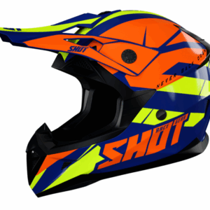 Мотокрос каска SHOT Pulse Revenge Navy Orange Neon Yellow GlossyМотокрос каска SHOT Pulse Revenge Navy Orange Neon Yellow Glossy